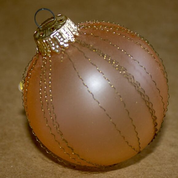 light pink colored ball ornament - Picture 3 of 4